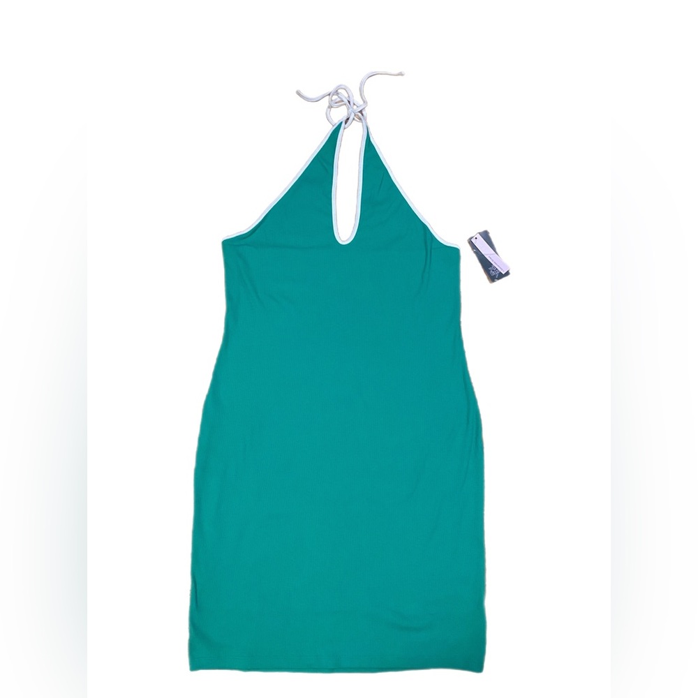 NWT Wild Fable Teal Green Halter Mid Summer Dress Size XL